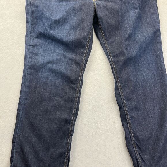 Levis 541 Jeans 42x30 Mens Blue Denim Athletic Fit Taper Dark Wash Indigo - Picture 6 of 16